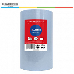Протирочный нетканый материал HACCPER W 80 "Extra Strong Blue", 400 листов, 32х30 см, 56 г/м2, 930800