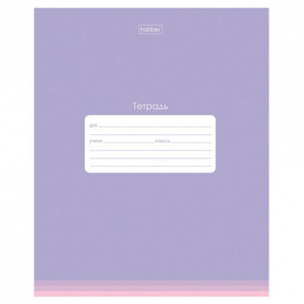 Тетрадь обложка пластик, 18 л., клетка, HATBER, "PROстиль Для девочек" (микс в спайке), 090448, 18Т5В1пл