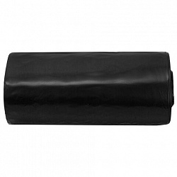 Мешки для мусора 160 л, черные, в рулоне 10 штук, прочные, ПВД 45 мкм, 90x110 см, LAIMA, 702674