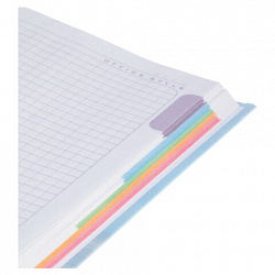 Блокнот А5 167х216 мм, 80 л., твёрдый, клетка, матовая ламинация, блок 5 цветов, HATBER, "Искусство орнамента", 085277, 80ББ5лофВ130982