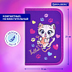 Пенал BRAUBERG, 1 отделение, 1 откидная планка, полиэстер, 21х14 см, "Playing kitty", 271521