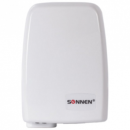 Сушилка для рук SONNEN HD-120, 1000 Вт, пластиковый корпус, белая, 604190