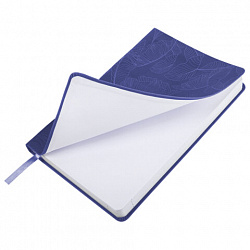 Ежедневник датированный 2026 А5 138x213 мм, BRAUBERG "Foliage", под кожу, гибкий, сиреневый, 117131