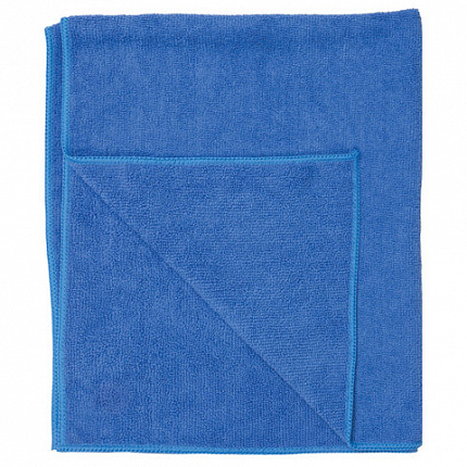 Тряпка для мытья пола из микрофибры, СУПЕР ПЛОТНАЯ, 70х80 см, синяя, 300 г/м2, LAIMA, 601250