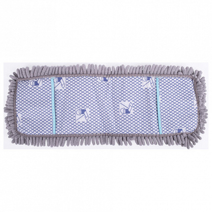 Насадка МОП плоская для швабры/держателя 42 см, карманы, ворсистая микрофибра, LAIMA HOME, 606799