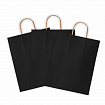 Крафт-пакет бумажный "Black" 26х15х35 см, с кручеными ручками, плотность 80 г/м2, моноцвет, 112429