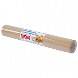 Бумага для выпечки силиконизированная, пергамент 38 см х 50 м, цвет коричневый, LAIMA, CH, 609585