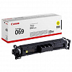 Картридж лазерный CANON (069Y) i-SENSYS MF752Cdw/MF754Cdw, желтый, ресурс 1900 стр., ОРИГИНАЛЬНЫЙ, 5091C002