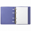 Тетрадь на кольцах А5 (180х220 мм), 120 листов, под кожу, клетка, BRAUBERG "Joy", фиолетовый/светло-фиолетовый, 129989