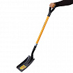 Лопата совковая стальная 23х28 см, ОБЩАЯ ДЛИНА 115 см, черенок стекловолокно, V-ручка, RABBITEX (РАББИТЕКС) "FIBERGLASS", 700484