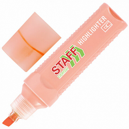 Набор текстовыделителей 12 ЦВЕТОВ, STAFF EVERYDAY HL-707, 6 неоновых цветов + 6 пастельных цветов, линия 1-5 мм, скошен. наконечник, 152552