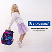 Ранец BRAUBERG PREMIUM, 2 отделения, с брелоком, "Neon cat", 38х29х16 см, 271352