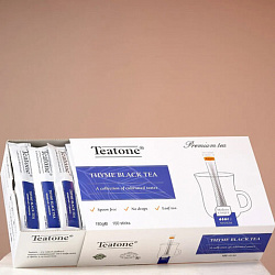 Чай TEATONE "Thyme black tea" черный с чабрецом, 100 стиков по 1,8 г, 101