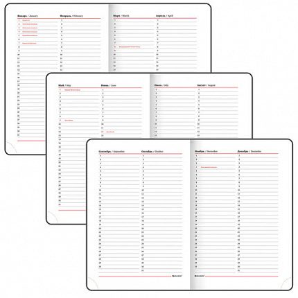 Ежедневник недатированный А5 138x213 мм BRAUBERG "Finest" под кожу, резинка, 136 л., черный, 111869