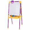 Мольберт растущий для мела/магнитно-маркерный, 53х46 см, BRAUBERG "NIKA KIDS", сиреневый, 238050