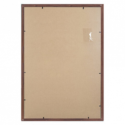 Рамка НЕБЬЮЩАЯСЯ 40х60 см, МДФ под дерево, багет 17 мм, мокко, акриловый экран, STAFF "Carven", 391223