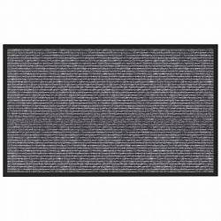 Коврик придверный 50х80 см, СЕРЫЙ, влаго-грязезащитный, 450 г/м2, ребристый, PRIMILA (ПРИМИЛА) EXTRA, 701023