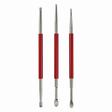 Стеки для лепки и моделирования металлические эргономичные, НАБОР 3 шт., BRAUBERG ART, 271167