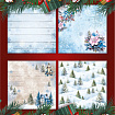 Бумага для скрапбукинга 30х30 см "Новогодний дизайн", двусторонняя, 12 листов, 180 г/м2, ОСТРОВ СОКРОВИЩ, 665438