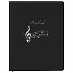 Дневник для музыкальной школы 170х215 мм, 48 л., обложка кожзам твердая, фольга, BRAUBERG, справочный материал, КЛАССИКА, 107369