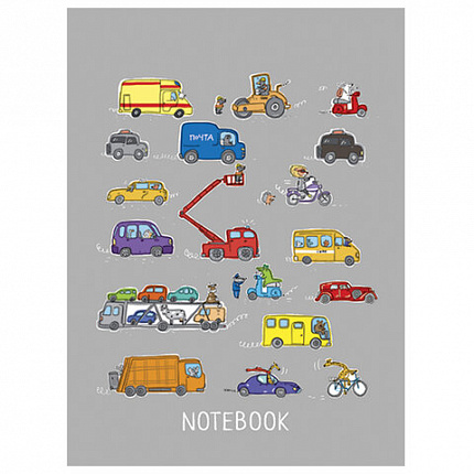 Блокнот МАЛЫЙ ФОРМАТ (75x105 мм), А7, 40 л., гребень, фольга, TWIN лак, клетка, "МИКС 4" (6 видов), 099111