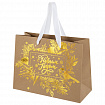Пакет подарочный (1 шт.) новогодний, 27х11х20 см, "Shiny Kraft", фольга, ассорти, ЗОЛОТАЯ СКАЗКА, 592437