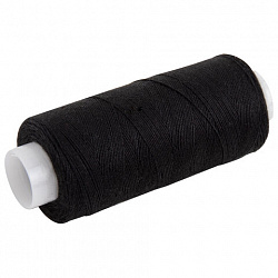 Нитки швейные 40 ЛШ, 200 м, полиэстер, НАБОР 20 шт., белый/черный, в ПОДАРОК иглы, DEVELIA (Девелиа), 609623