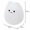 Ночник силиконовый LED "Котик" 90x89x102 мм, белый свет/RGB, таймер, USB, аккумулятор 400 мАч, DASWERK (ДАСВЕРК), 238935