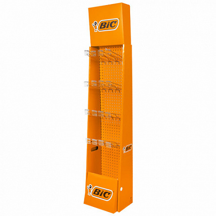 Стойка напольная для размещения товара BIC, 154,5х40х30 см, 15 крючков, БЕЗ НАПОЛНЕНИЯ, 934970