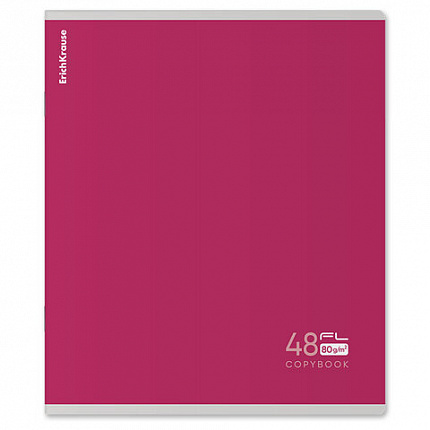 Тетрадь А5, 48 л., скоба, клетка, Soft-Touch, выборочный УФ-лак, плотная бумага 80 г/м2, ERICH KRAUSE, 60623