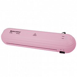 Ламинатор BRAUBERG ULTRA PM235P, РОЗОВЫЙ, формат A4, толщина пленки 60-150 мкм, скорость 30 см/мин, 532186