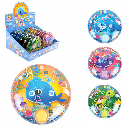 Водная игра ПОДВОДНЫЙ МИР, 10х10 см, колечки, ассорти, 4 вида, JOLLY JOT (ДЖОЛЛИ ДЖОТ), 665995