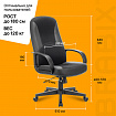 Кресло офисное BRABIX "City EX-512", кожзаменитель черный, ткань черная, TW, 531407