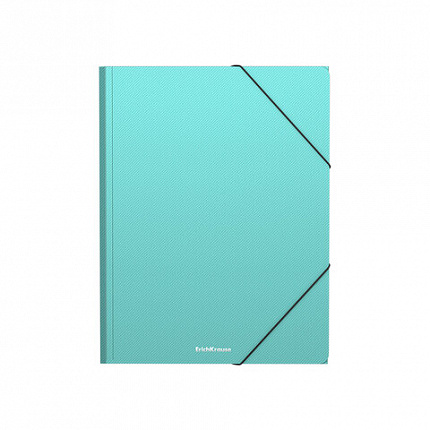 Папка на резинках ERICH KRAUSE "Diagonal Pastel", до 300 листов, ассорти, 600 мкм, 50400