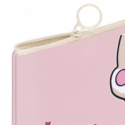 Папка для тетрадей ПИФАГОР А4, 1 отделение, ПВХ, на молнии, ассорти, "Pawesome", 32x23 см, 273829