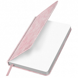 Ежедневник датированный 2026 А5 138х213 мм, BRAUBERG "Ice", под кожу, розовый, 117390