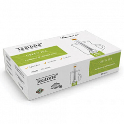 Чай TEATONE "Green tea" зеленый классический, 100 стиков по 1,8 г, 1241