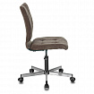 Кресло BRABIX "Stream MG-314", без подлокотников, пятилучие серебристое, ткань, коричневое, 532393, MG-314_532393