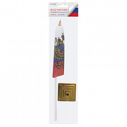 Флаг России настольный 14х21 см, с гербом РФ, BRAUBERG/STAFF, 550183