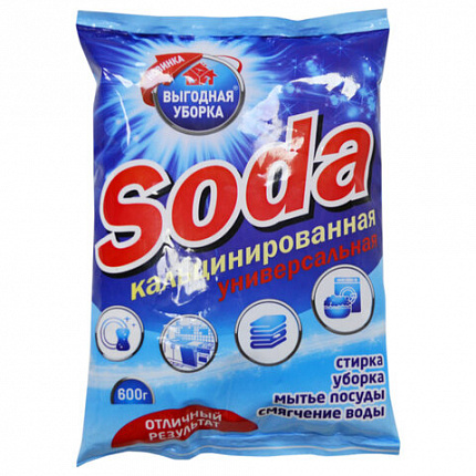 Сода кальцинированная 600 г, ВЫГОДНАЯ УБОРКА, РЕНЕССАНС КОСМЕТИК, МИНПРОМТОРГ, 2959