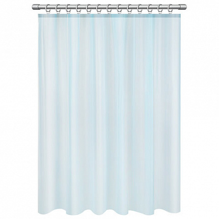 Шторка для ванной PEVA, 180х180 см, кольца в комплекте, цвет ассорти (белый, голубой, коричневый), WBZ (ВБЗ), 700067