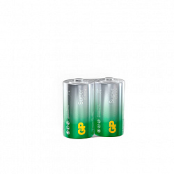 Батарейки КОМПЛЕКТ 2 шт., GP Super G-Tech, D (LR20, 13А), алкалиновые, в пленке, 13AA21RA, 13AA21RA-2CRS2