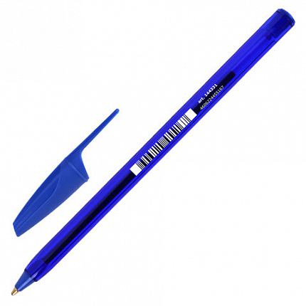 Ручка шариковая BRAUBERG X-30 CLASSIC, СИНЯЯ, мягкое письмо, пишущий узел 1 мм, линия письма 0,5 мм, 144331