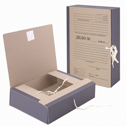 Папка архивная А4 "Форма 21", 80 мм, переплетный картон/бумвинил, завязки, до 800 л., STAFF, 112167