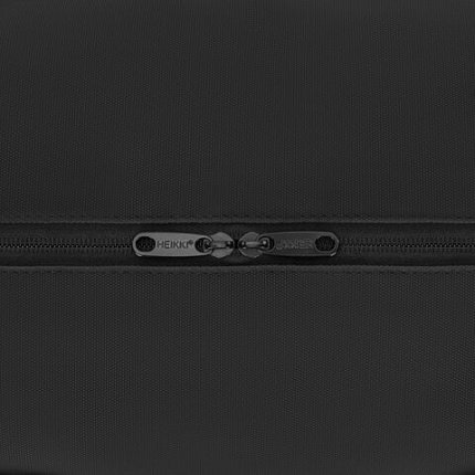 Сумка спортивная HEIKKI WORKOUT (ХЕЙКИ), карман на молнии, черная, 28x51x25 см, 273916