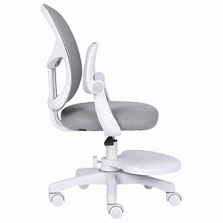 Кресло детское с подставкой для ног BRABIX "Toy MG-205", сетка/ткань TW, серое, 533153