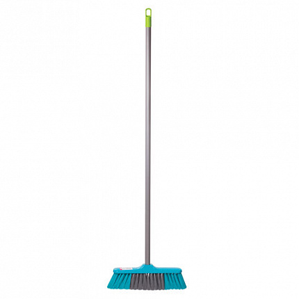 Щетка для уборки КОМПЛЕКТ черенок 110 см + щетка, ширина 31 см, щетина 7 см, еврорезьба, YORK "Frontiera", 51020