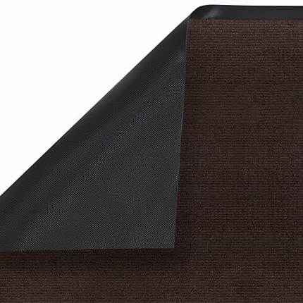 Коврик придверный 90х150 см, КОРИЧНЕВЫЙ, влаго-грязезащитный, 300 г/м2, рубчик, PRIMILA (ПРИМИЛА) STANDARD, 701017