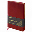 Еженедельник недатированный А5, 145х215 мм, BRAUBERG "Iguana", под кожу, 64 л., красный, 114477