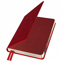 Ежедневник датированный 2026 B6 125х173 мм, GALANT "Vivid", под кожу, красный, 117413